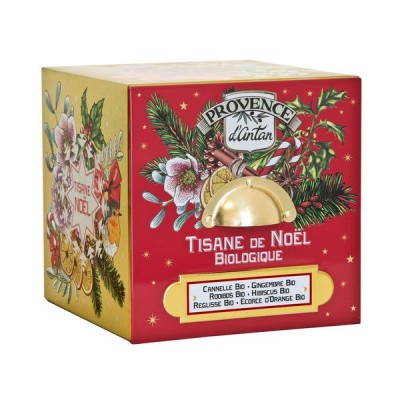 Tisane de Noël Bio Cube en Métal 24 sachets